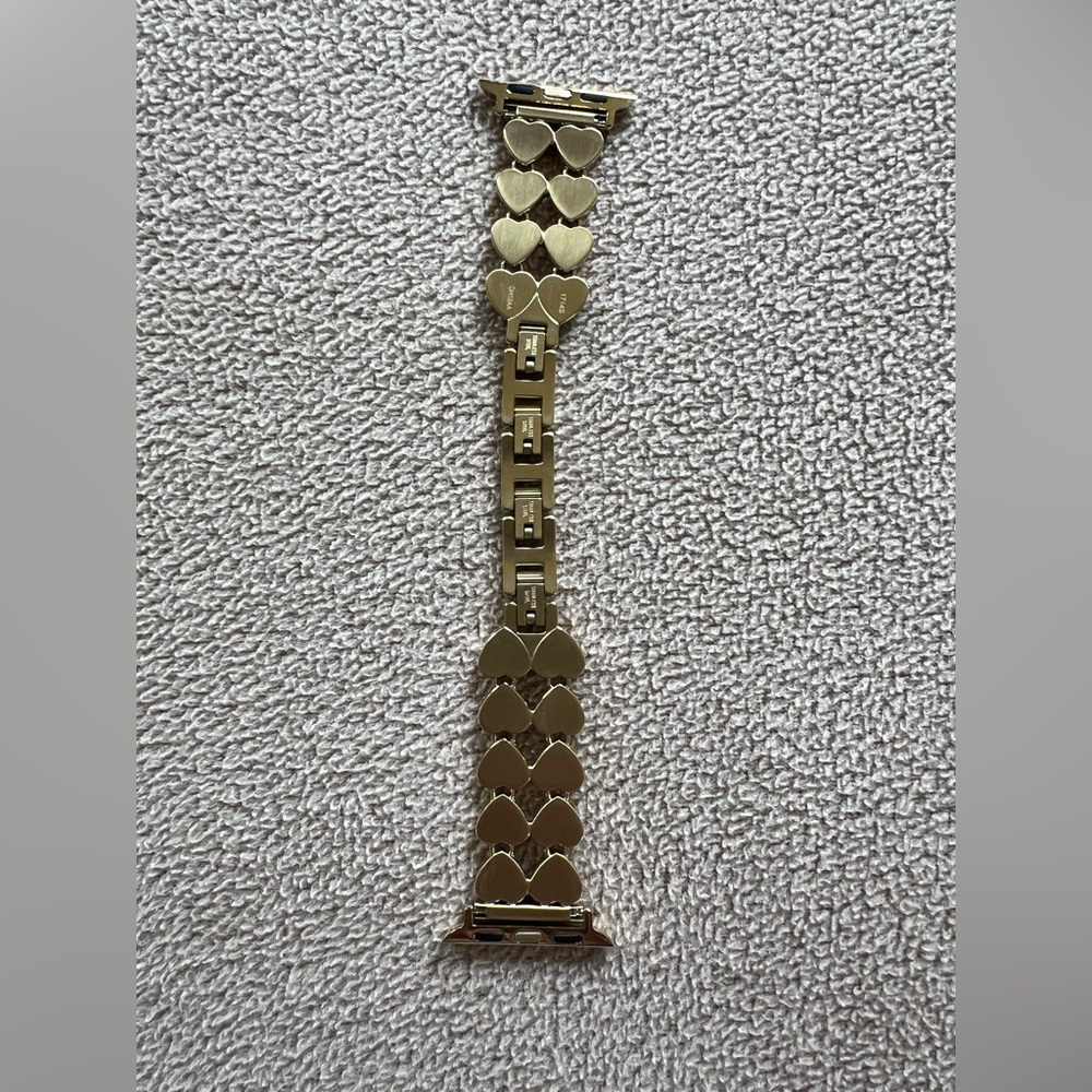 Coach Apple Watch® Crystal Gold-Tone IP Stainless Steel Heart 38/40/41mm - Picture 5 of 14